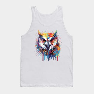 Owl Bird Animal Nature Freedom Wildlife Wonder Abstract Tank Top